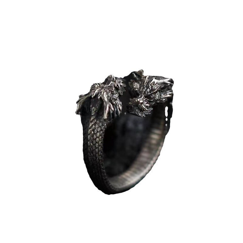 Fashion Double-headed Dragon Ring For Men - Chic Botique