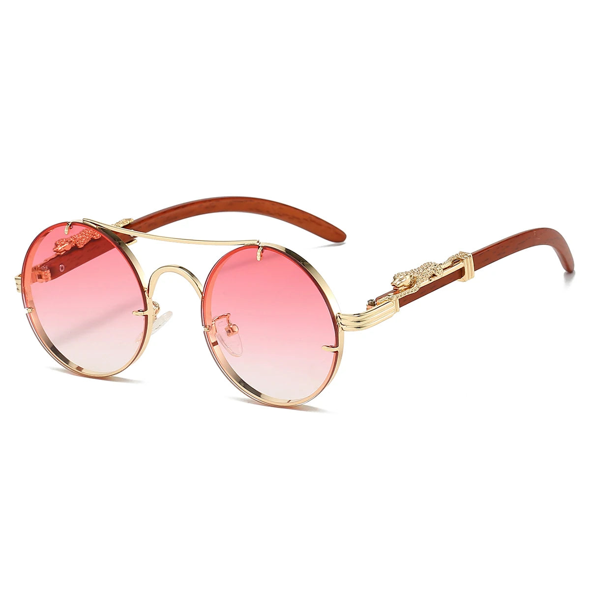 Double Bridge Round Sunglasses - Chic Botique