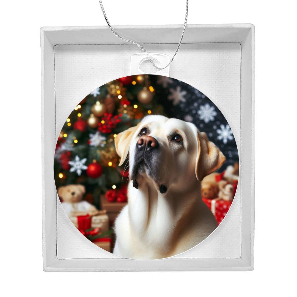 Labrador Retriever Christmas Festive Paw Prints