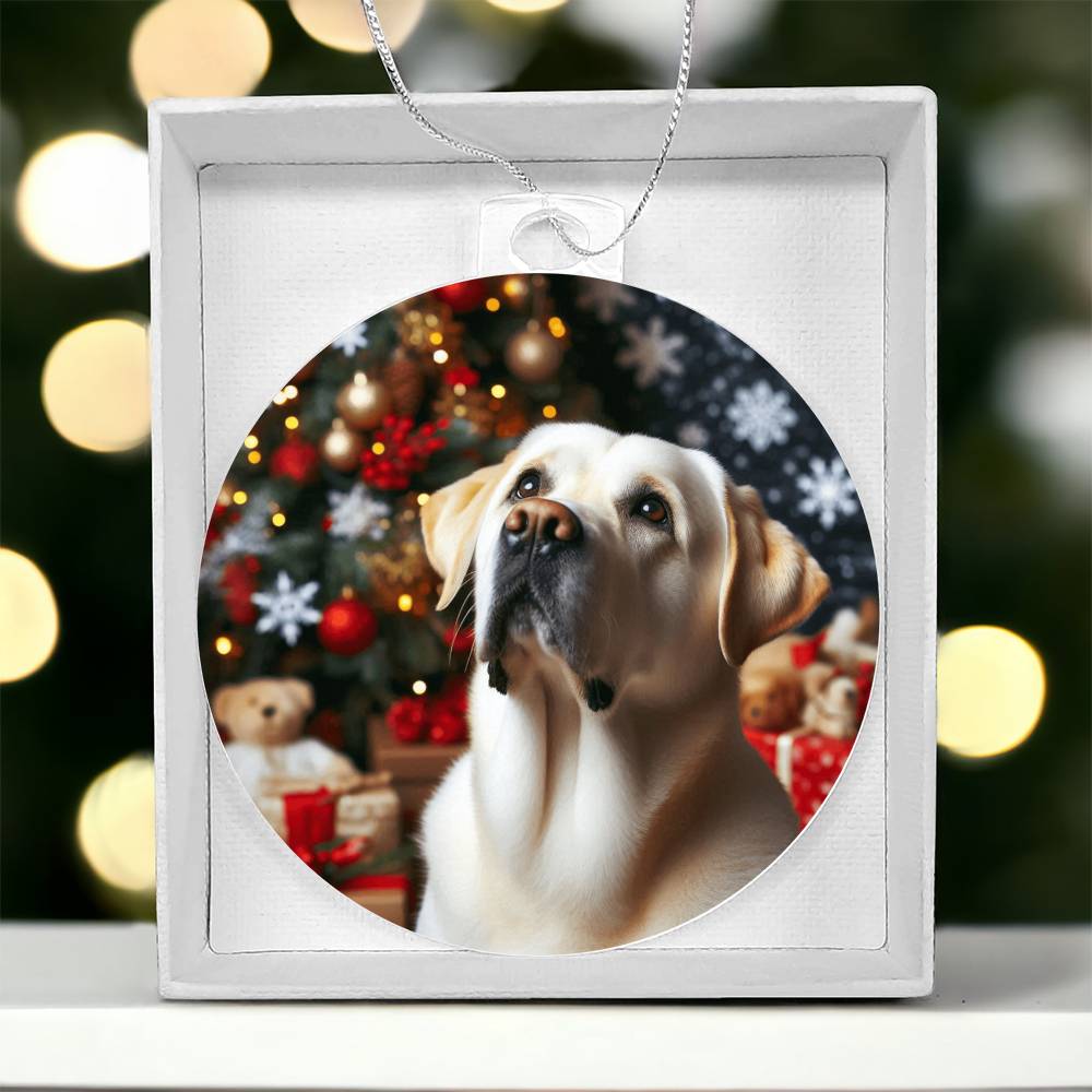 Labrador Retriever Christmas Festive Paw Prints