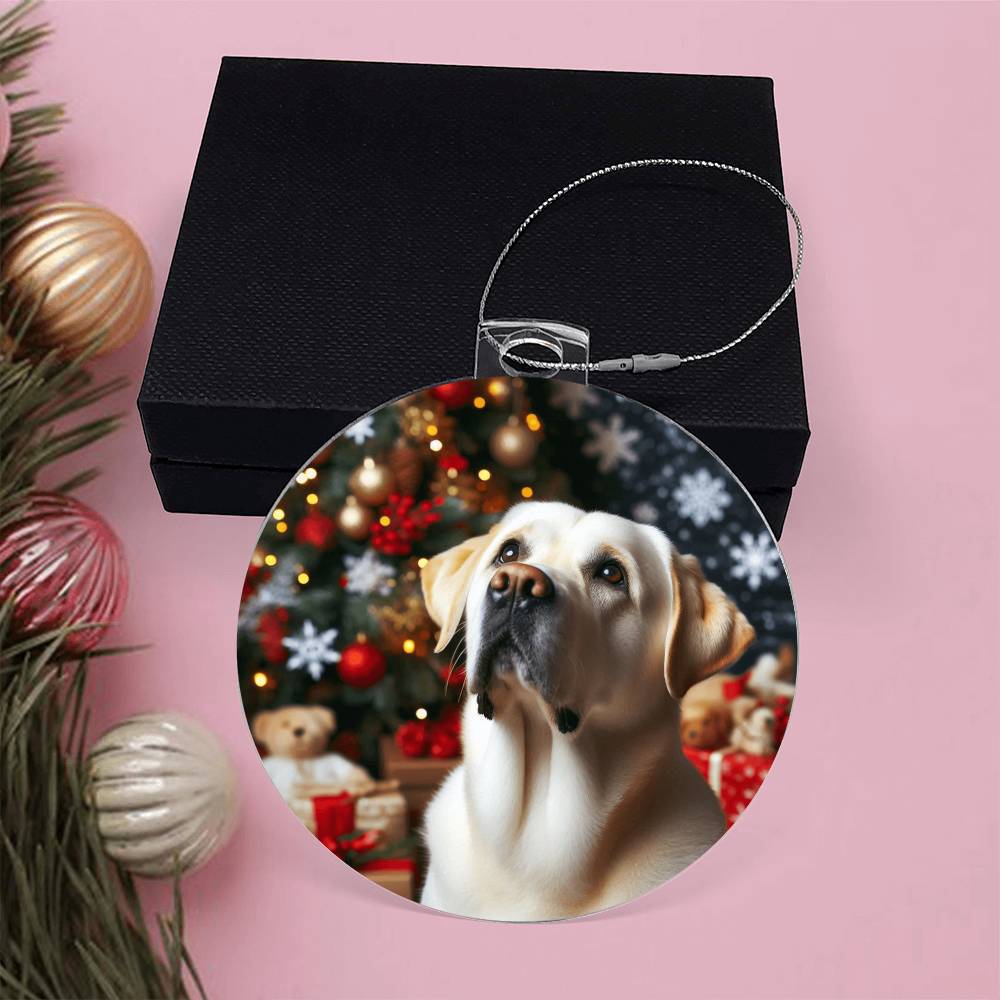 Labrador Retriever Christmas Festive Paw Prints