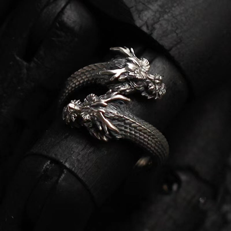 Fashion Double-headed Dragon Ring For Men - Chic Botique